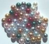 50 8mm Glass Pearls - Multi Mix